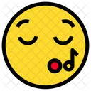 Musiknote Gesang Smiley Symbol