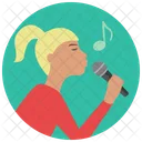Singer Woman Icon