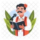 Mexican Singer Character Performer Icon