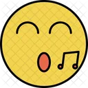 Singing Emoji Face Icon