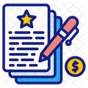 Singing Contract Contract Paper Icon