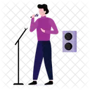 Singing Song Mic Icon