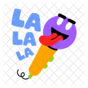 Singing Mic Vocal Microphone Microphone Emoji Symbol