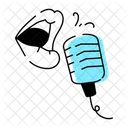 Singing Microphone  Icon
