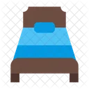 Single Bed Bed Furniture Icon