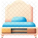 Single Bed Bed Furniture Icon