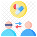 Single Blind Single Medicine Icon