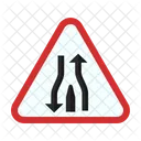 Single Lane Ahead Icon