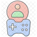 Single Player Lineal Color Icon Icône