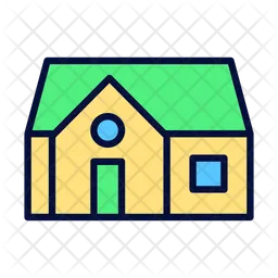 Single story house  Icon