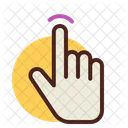 Single Tap Finger Touch Index Finger Icon