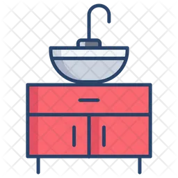 Sink With Storage  Icon