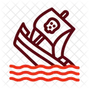 Sinking Ship Accident Icon