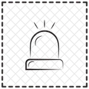 사이렌 비상 경보 아이콘