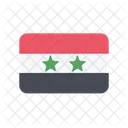 Siria Bandeira Pais Ícone