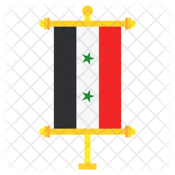 Siria Flag Icono