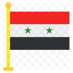 Siria Flag Icono