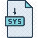 Sistema Documento Software Icono