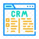 CRM Sistema Cor Ícone