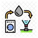 Aguas Cinzas Sistema Agua Ícone