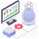 Sistema De Ciencia De Datos Analisis De Datos Visualizacion De Datos Icono