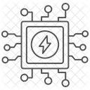 Sistema De Economia De Energia Icone Thinline Ícone