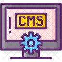 Sistema de gestión de contenidos cms  Icono