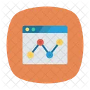 Sistema De Monitoramento Analitico Grafico Ícone