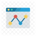 Sistema De Monitoramento Analitico Grafico Ícone