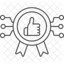 Sistema De Recomendacion Icono De Linea Fina Icono