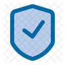 Sistema De Seguridad Check In Foursqure Marca De Verificacion Icono