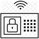 Sistema De Seguridad Cerradura Locksmart Domotica Icono