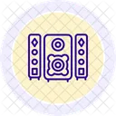 Sistema De Som Audio Alto Falante Icon