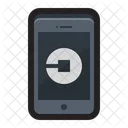 Uber Transporte Agarrar Icono