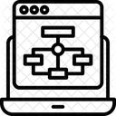 Sistema De Hierarquia Rede Algoritmo Ícone