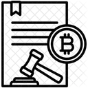 Sistema Legal Documento Legal Bitcoin Icono