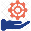 Mano Del Sistema Estadisticas Estrategia Icono