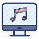 Musica Del Sistema Musica De Computadora Canciones Del Sistema Icono