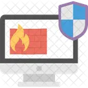 Sistema protegido por firewall  Ícone