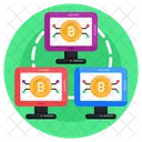 Red Informatica Red De Sistemas Red Bitcoin Icon