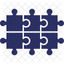 Sistema De Rompecabezas Solucion Educacion Icono