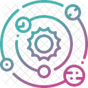 Sistema Solar Planeta Galaxia Ícone