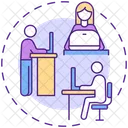 Workplace Solution Standing Icon