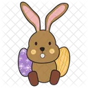 Sit Down Bunny Rabbit Icon