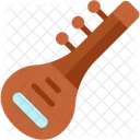 Sitar Music And Multimedia String Instrument Icono