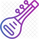 Sitar Music And Multimedia String Instrument Icon