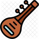 Sitar Music And Multimedia String Instrument Icon