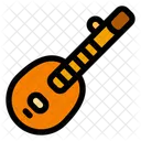シタール、伝統的、音楽的 アイコン