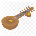 Sitar Stringed Instrument Musical Instrument Icon