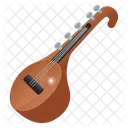 Sitar Stringed Instrument Musical Instrument Icon